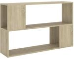 vidaXL B&uuml;cherregal mit 2 F&auml;chern B&uuml;cherschrank Standregal Wandregal...