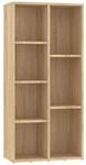 vidaXL B&uuml;cherregal 7 F&auml;cher Standregal Aktenregal Wandregal Raumteiler...