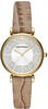 Emporio Armani Uhr für Damen , Zweizeiger Uhrwerk, 32MM Gold Edelstahlgehäuse mit