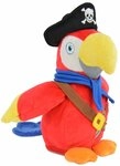 K&ouml;gler 75915 - Labertier Piraten Papagei Parry, ca. 22,5 cm gro&szlig;, nachsprechendes