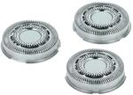 vhbw 3x Ersatz-Scherk&ouml;pfe kompatibel mit Philips S7510, S7520, S7530, S7550, S7570,