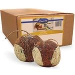 Lyra Pet&reg; | 3 x 4 Ganze Kokosn&uuml;sse mit 3 L&ouml;chern Gef&uuml;llt | Fettreiches