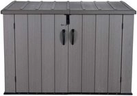 Lifetime Kunststoff Ger&auml;tebox Aufbewahrungsbox M&uuml;lltonnenbox grau 108x191x132 cm