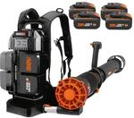 WORX WG572E Laubbl&auml;ser 80V, inkl. 4 x Pro Akkus & Basecamp Ladenger&auml;t