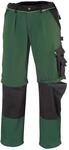 teXXor 2-in-1 Arbeitsbundhose Canvas 320 mit Cordura, verst&auml;rkt gr&uuml;n 30,