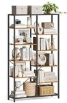 VASAGLE B&uuml;cherregal mit 5 Ebenen, Standregal, Regal, f&uuml;r Wohnzimmer, Bad, K&uuml;che,