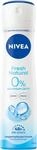 NIVEA Fresh Natural Deo Spray, Deo ohne Aluminium (ACH) mit sanfter Pflege,