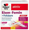 Doppelherz Eisen-Femin DIRECT mit Vitamin C + B6 + B12 + Folsäure - 14 mg Eisen für