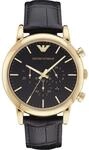 Emporio Armani Armbanduhr f&uuml;r Herren, Quarz-Chronograph-Uhrwerk und 46 mm