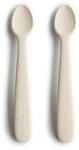 Mushie 2er Set Babyl&ouml;ffel f&uuml;r Kinder | BPA-freier Silikonl&ouml;ffel | L&ouml;ffel