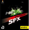 ANDRO Belag Hexer Powergrip SFX, rot, 1,9 mm