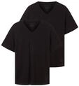 TOM TAILOR Herren Doppelpack T-Shirt mit V-Ausschnitt aus Baumwolle