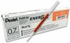 Pentel LR7-FX Nachfüllmine für Ener Gel-Stifte 0,7 mm Kugelspitze, orange, 12