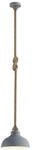 Lindby Pendelleuchte Chaby (Retro, Vintage Antik) in Alu aus Metall (1 flammig...