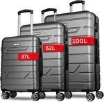 NOWI Bergamo Reisekoffer - Wasserabweisend, 8 Rollen 360&deg; Drehbar,