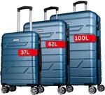 NOWI Bergamo Reisekoffer - Wasserabweisend, 8 Rollen 360&deg; Drehbar,