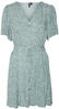VERO MODA Damen Viskose Mini-Kleid Kurzarmkleid mit Punkten VMAlba 10292845 Laurel