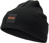 BOSS Herren Mütze Strickmütze Fantastico Hat, Farbe:Schwarz, Artikel:-001 Black