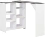 vidaXL Bartisch mit Beweglichem Regal Bartresen Stehtisch Tisch Tresentisch
