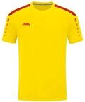 JAKO Kinder Trikot Power (Kurzarm), Citro/Rot, 164