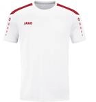 JAKO Kinder Trikot Power (Kurzarm), Wei&szlig;/Rot, 116