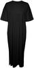 VERO MODA Women's VMMOLLY SS Oversize Calf Dress NOOS T-Shirt, Black, M