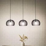Lindby Pendelleuchte Jusra (Modern) in Schwarz aus Metall (3 flammig, E27) -