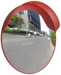 vidaXL Verkehrsspiegel Konvex PC-Kunststoff Orange 60 cm Outdoor