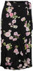 PIECES Damen Pctala Wrap Skirt Noos Bc Rock, Black/AOP:Big Flower, L EU