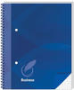 RNKVERLAG 46758 - Spiral Notizbuch „Business blau, kariert, 176 x 216 mm, 96...