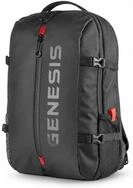 Genesis Pallad 410 Laptop Rucksack 15,6 Zoll, 17 L, 7 Taschen, Schwarz 