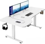 Casaria&reg; H&ouml;henverstellbarer Schreibtisch 160x75 cm elektrisch mit...