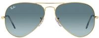 Ray-Ban Unisex-Sonnenbrille RB3025 AVIATOR LARGE METAL 001/3M Farbe Goldblau