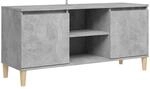 vidaXL TV Schrank mit Massivholz-Beinen Lowboard Sideboard Fernsehschrank
