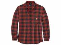 Carhartt Plaid Flannel Relaxed Fit Shirt, Farbe:rot, Größe:S