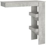vidaXL Wand-Bartisch Betongrau 102x45x103,5 cm Holzwerkstoff, Bartisch,...