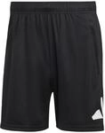 adidas Herren Train Essentials Logo Training Shorts, Black/White, S 7 inch