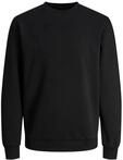 JACK & JONES Male Sweatshirt mit Rundhals Einfarbig Sweatshirt mit Rundhals