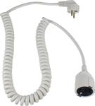 as - Schwabe Verl&auml;ngerungskabel 4m dehnbar, mit Winkelstecker, Innenbereich