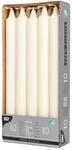 10 Kronkerzen &Oslash; 2,2 mm &middot; 24 cm weiss aus 100% Stearin Stabkerzen