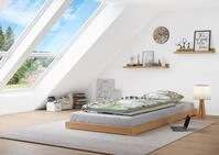 Erst-Holz Niederflurbett Bettrahmen Studenten Futon Bodenbett 90x200 Buche...
