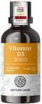 NATURE LOVE&reg; Vitamin D3 5000 (50ml fl&uuml;ssig) - Laborgepr&uuml;fte 5000 I.E. pro Tropfen