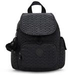 Kipling CITY PACK MINI Kleiner Rucksack, Signature Emb (Schwarz)