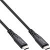InLine® USB4 Kabel, USB Typ-C Stecker/Stecker, PD 240W, 8K60Hz, TPE schwarz, 1m