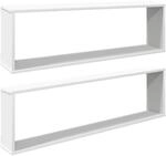 vidaXL 2X W&uuml;rfelregal Wandregal H&auml;ngeregal Cube Lounge CD Regal Dekoregal