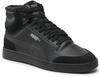 PUMA Unisex Shuffle MID FUR Sneaker, Black Black-Steel Gray, 42.5 EU