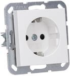 GIRA 445327 Steckdose Shutter erh&ouml;hter Ber&uuml;hrungsschutz System 55 Reinwei&szlig;