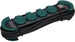 UNITEC&reg; Steckdosenleiste 4-Fach Schalter IP44 H07RN 3,0m schwarz/gr&uuml;n