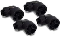 Alphacool 17613 Eiszapfen 16/10mm Anschraubt&uuml;lle 90&deg; drehbar G1/4-4pcs Set...