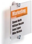 Durable T&uuml;rschild Crystal Sign, 148 x 148 mm, mit bedruckbarer Folieneinlage,